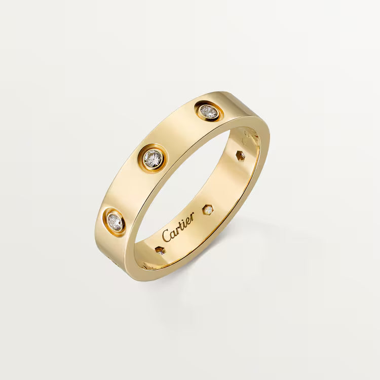 CARTIER 8-DIAMOND LOVE WEDDING RING