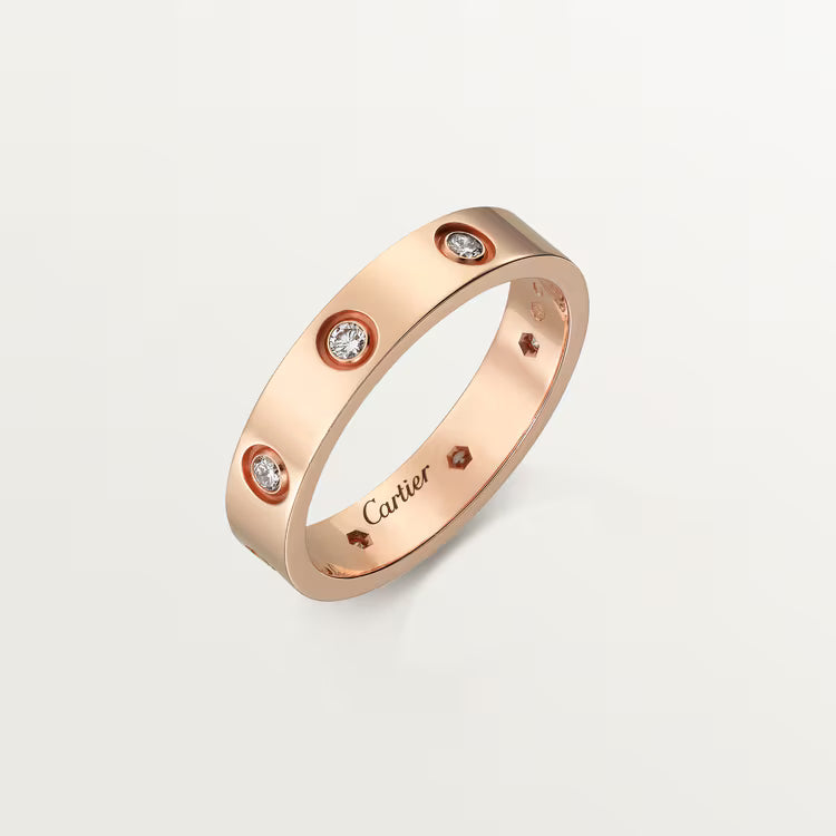 CARTIER 8-DIAMOND LOVE WEDDING RING