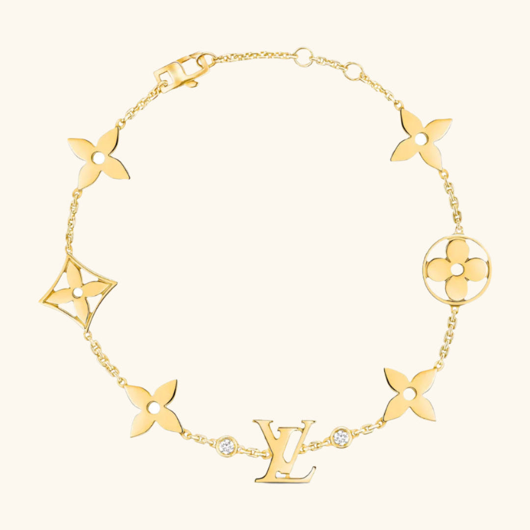 Louis Vuitton Idylle Blossom Monogram Bracelet, Yellow Gold and Diamonds