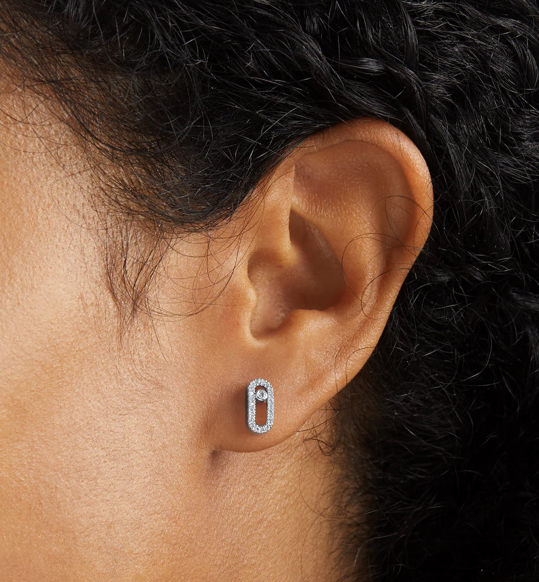 2 Messika Move Uno pavé earrings