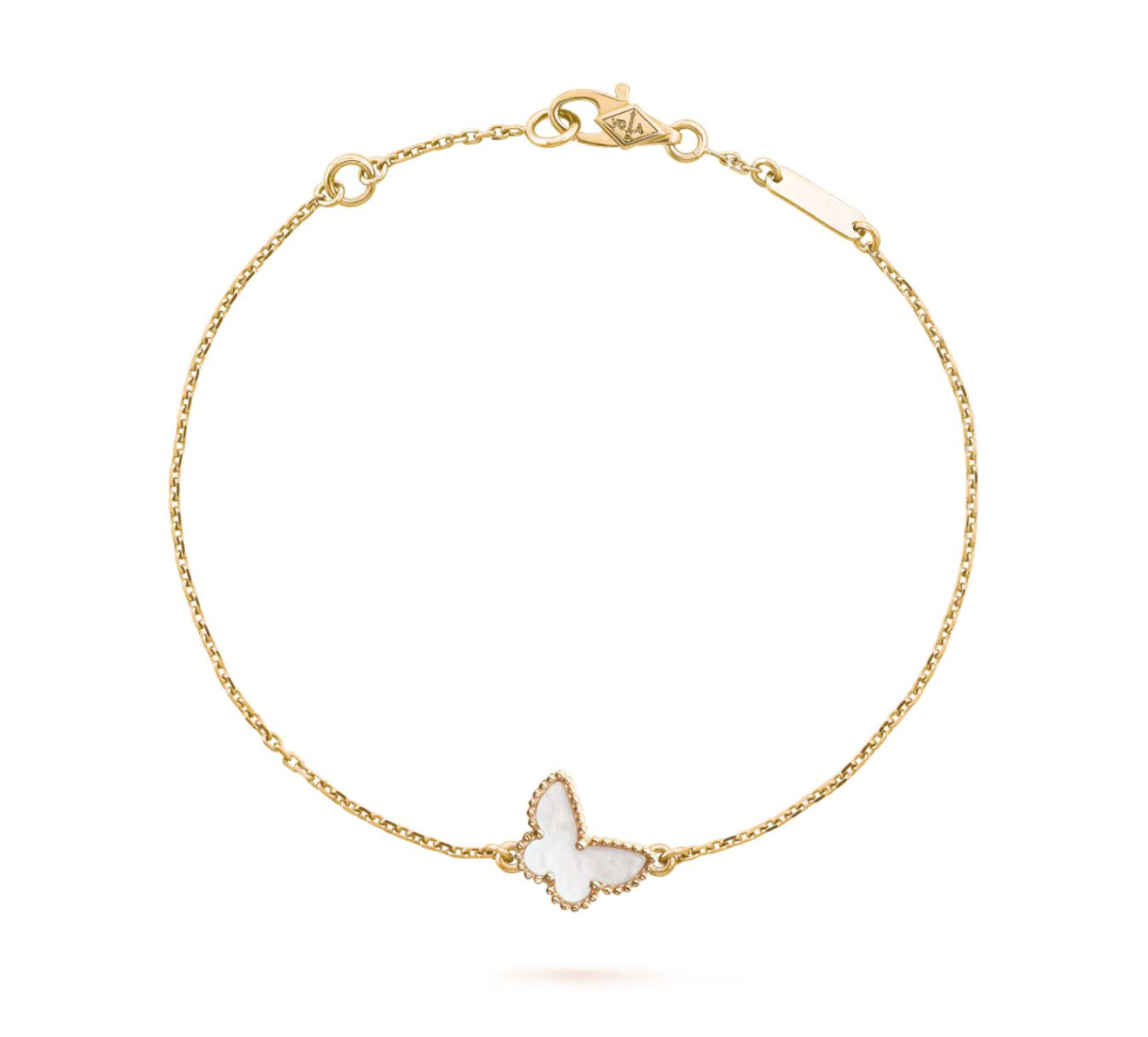 1 V.ANCLEEF SWEET BUTTERFLIES BRACELET (18K YELLOW GOLD PLATED)