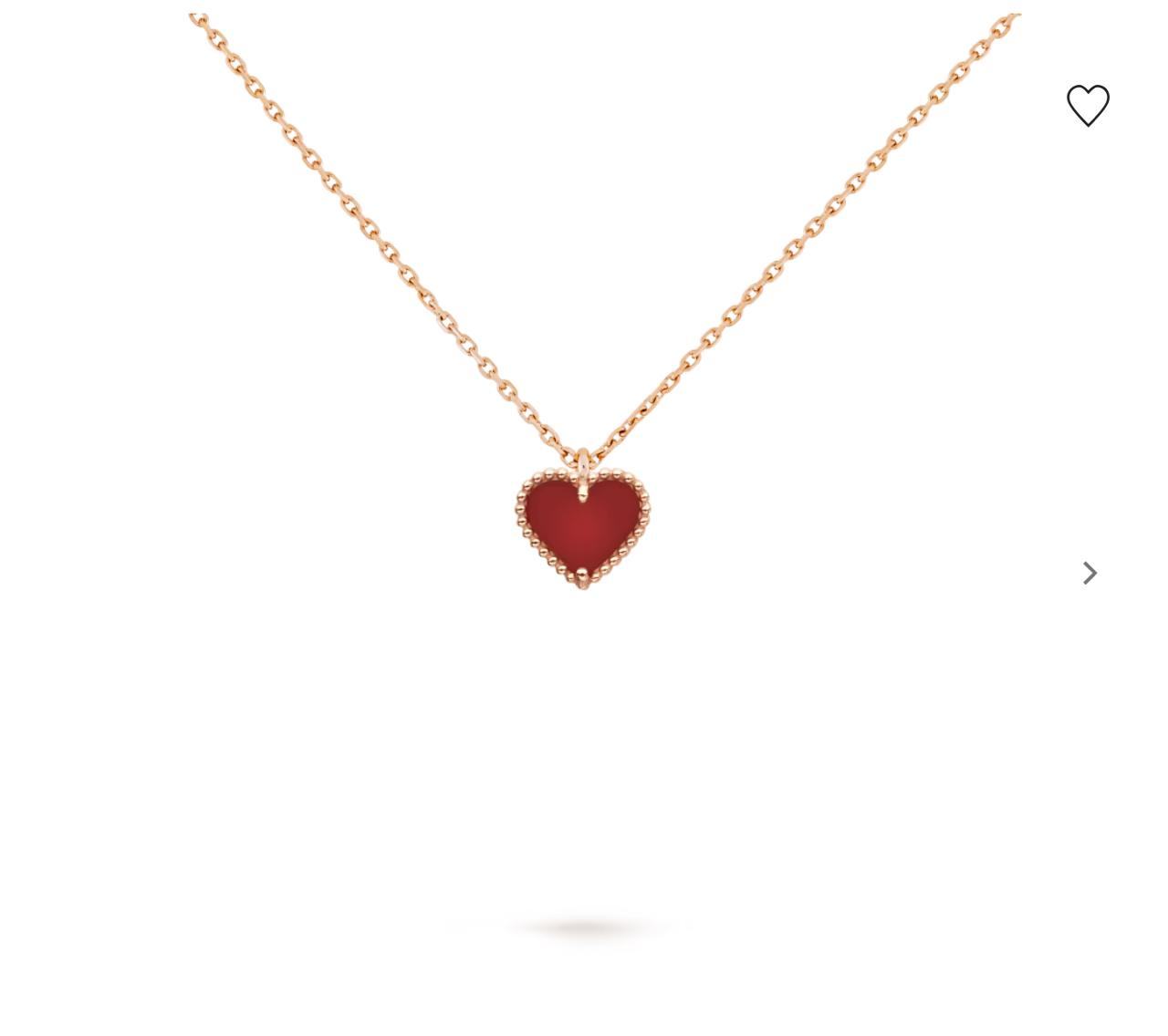 2 V.ANCLEEF SWEET HEARTS PENDANT (18K ROSE GOLD PLATED)