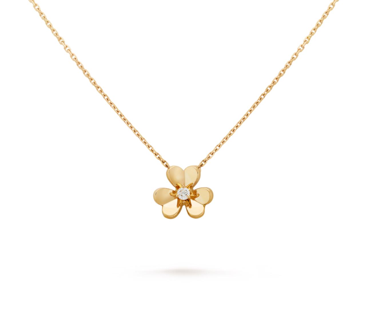 2 V.ANCLEEF FRIVOLE PENDANT (18K YELLOW GOLD PLATED)