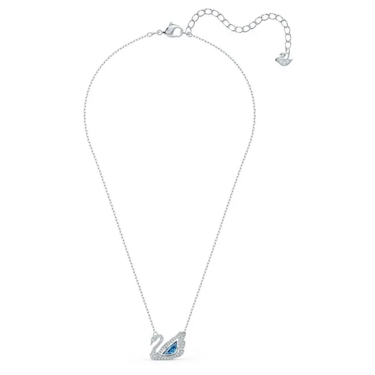 SWAROVSKI SWAN NECKLACE BLUE
