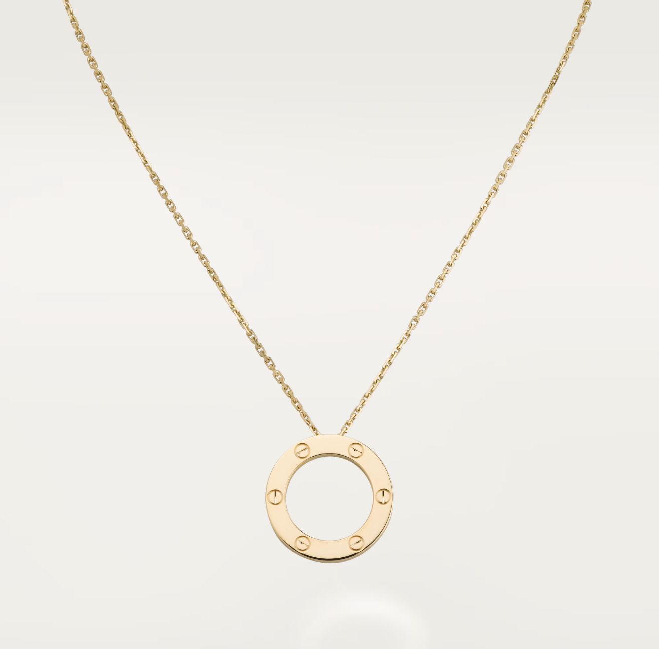 2 C.ARTIER LOVE PENDANT (18K YELLOW GOLD PLATED)