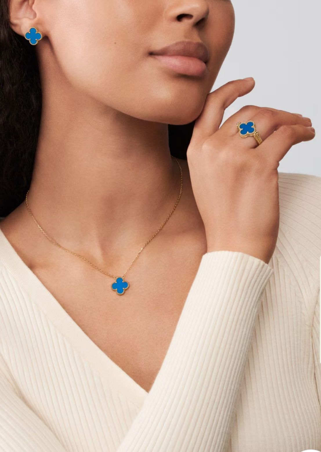 VAN CLEEF NECKLACE SINGLE CLOVER
