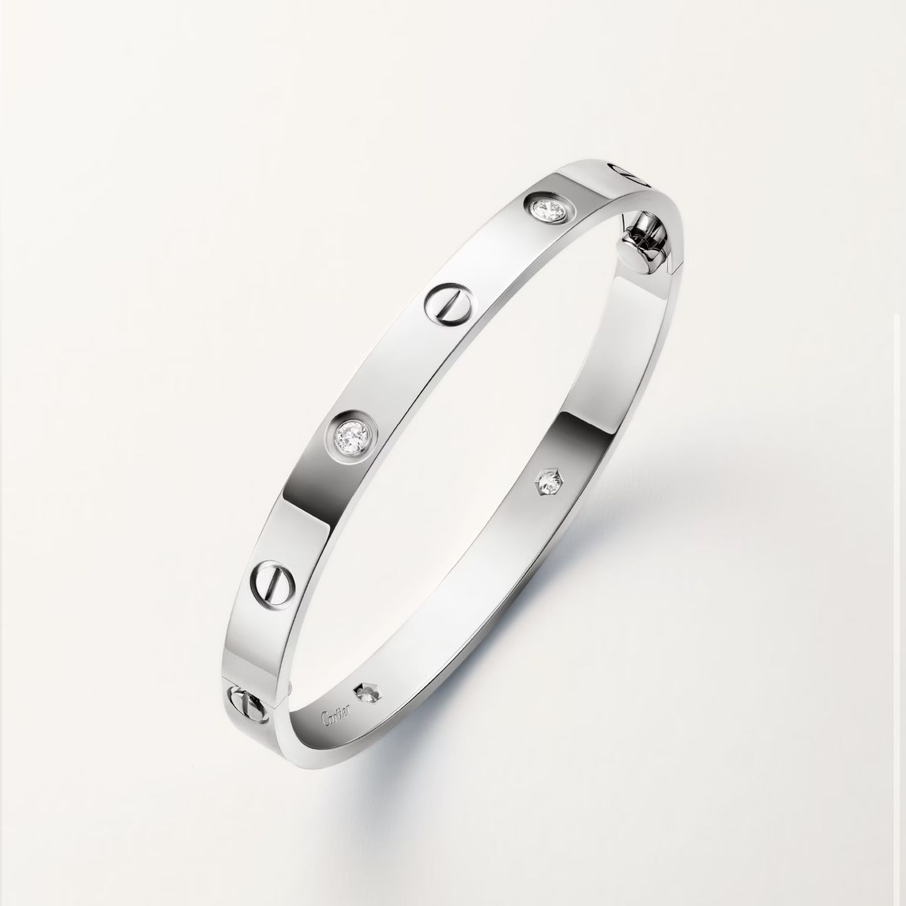 C.ARTIER LOVE BRACELET CLASSIC 4-DIAMOND (18K YELLOW GOLD/ROSE GOLD/WHITE GOLD PLATED)