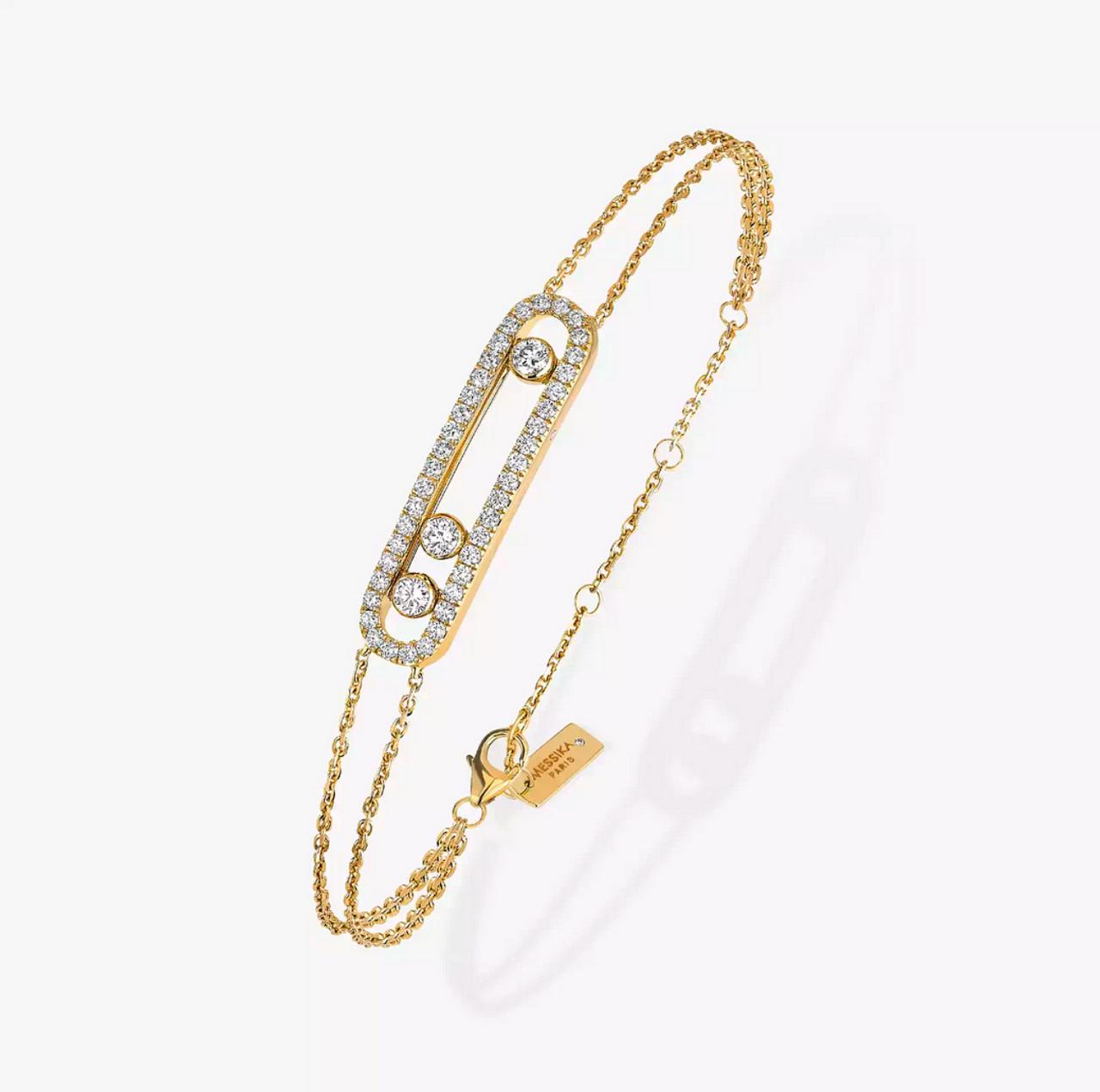 1 M.ESSIKA MOVE CLASSIC DIAMOND BRACELET (YELLOW GOLD/ROSE GOLD/WHITE GOLD PLATED)