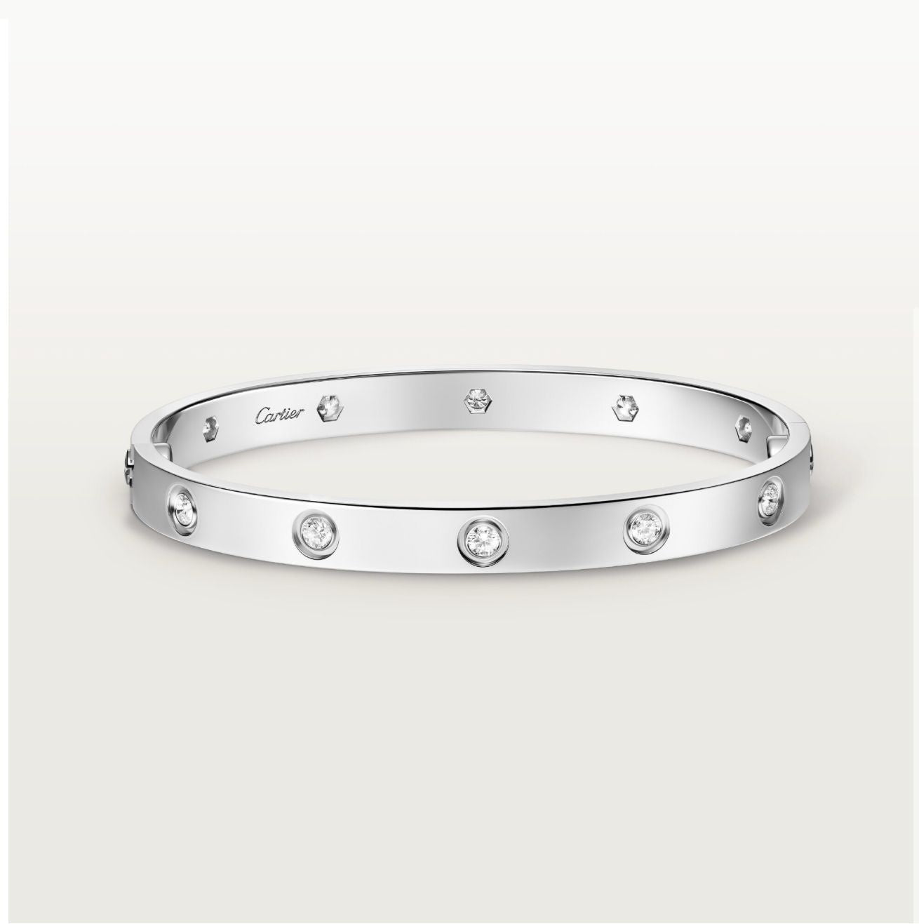 C.ARTIER LOVE BRACELET 10-DIAMONDS (18K YELLOW GOLD/ROSE GOLD/WHITE GOLD PLATED)
