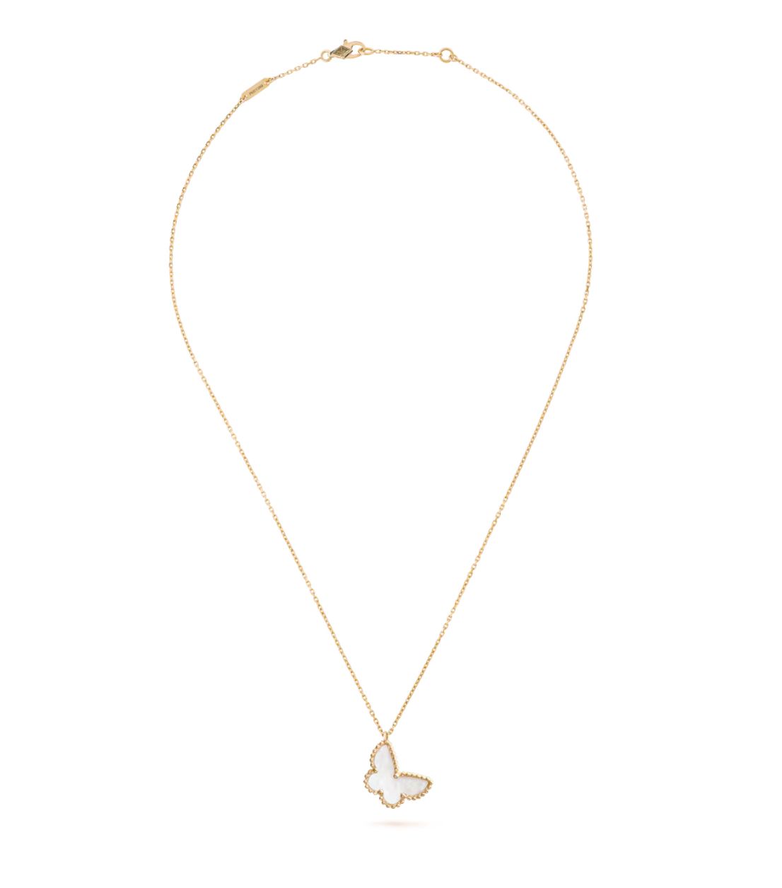 2 V.ANCLEEF SWEET BUTTERFLIES PENDANT (18K YELLOW GOLD PLATED)