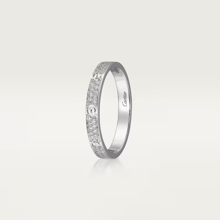 Cartier LOVE ring, mini model, paved