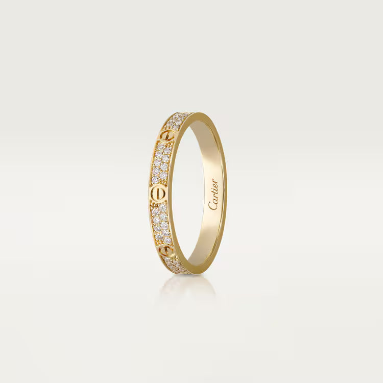 Cartier LOVE ring, mini model, paved