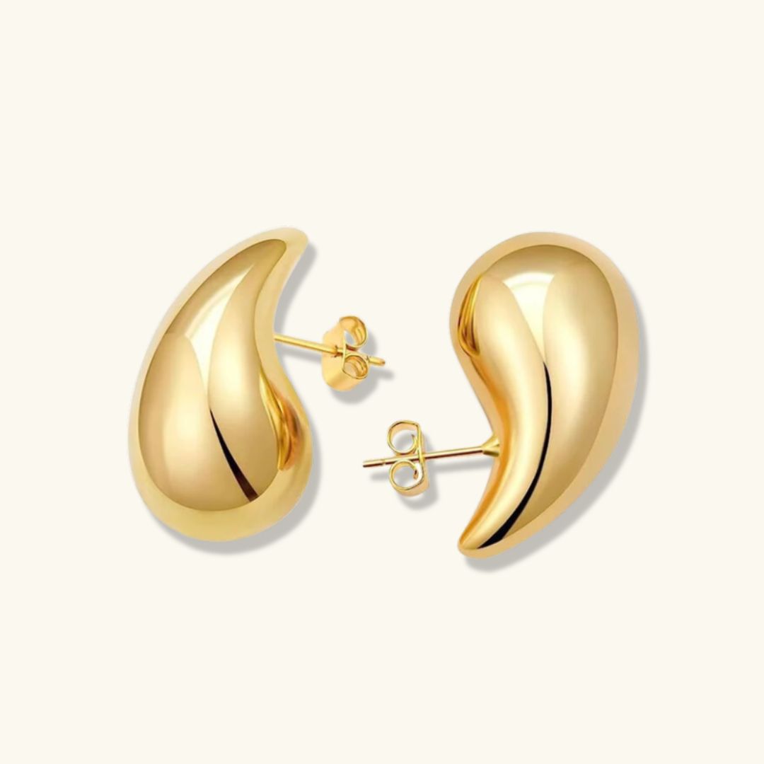 SANDRA TEARDROP GOLD EARRINGS