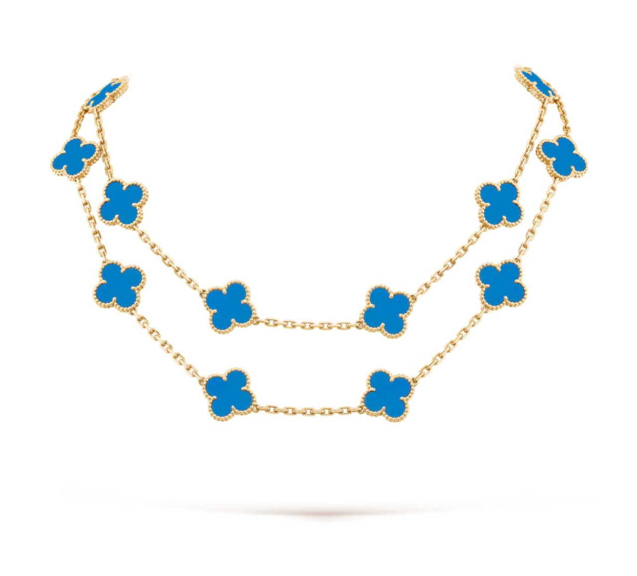 VAN CLEEF 20 CLOVER NECKLACE