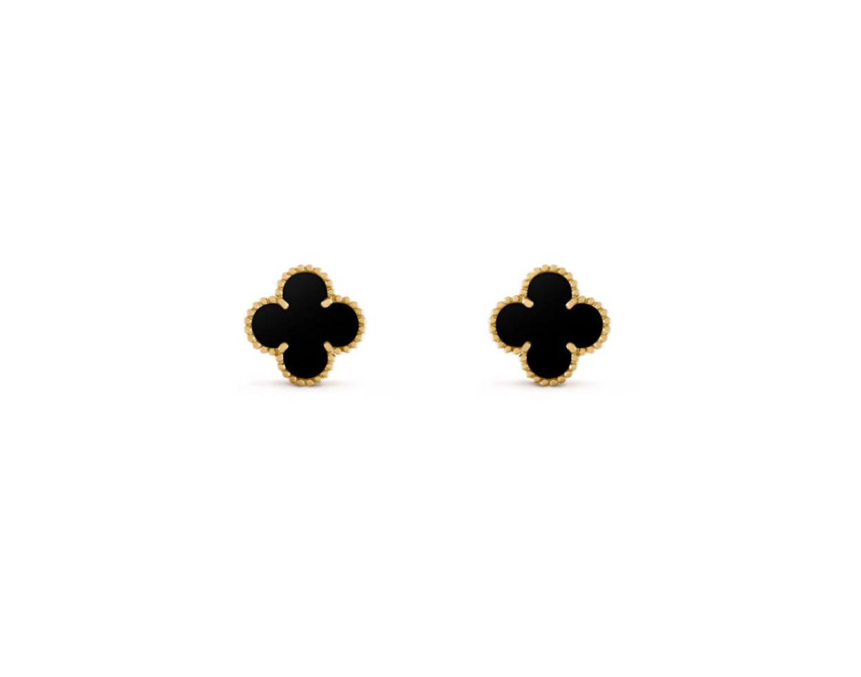 2 V.CA EARRINGS 15mm (18K YELLOW GOLD PLATED)