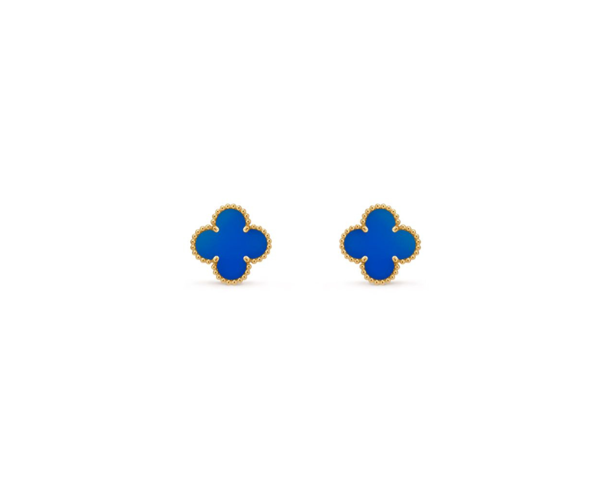 2 V.CA EARRINGS 15mm (18K YELLOW GOLD PLATED)