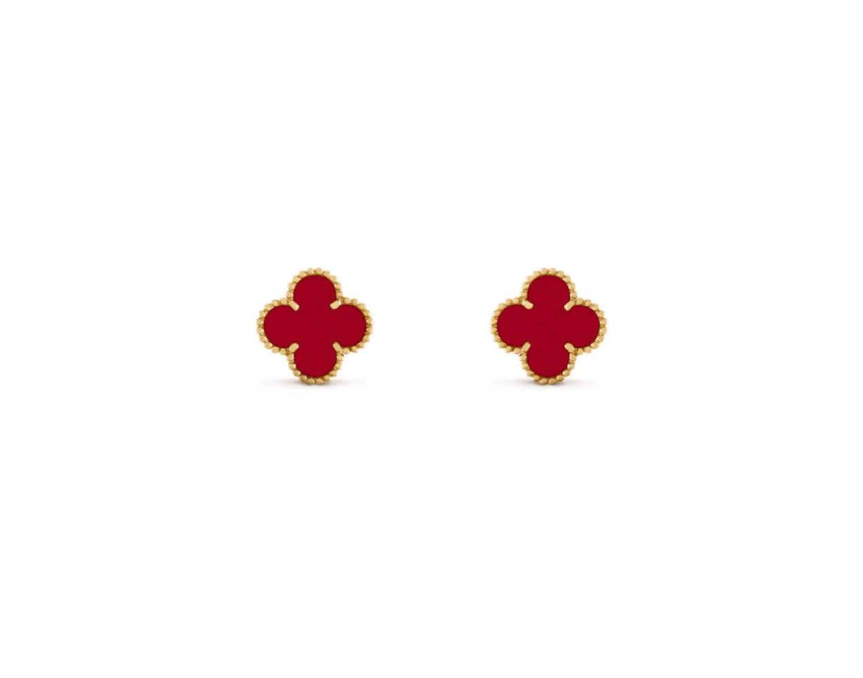 2 V.CA EARRINGS 15mm (18K YELLOW GOLD PLATED)