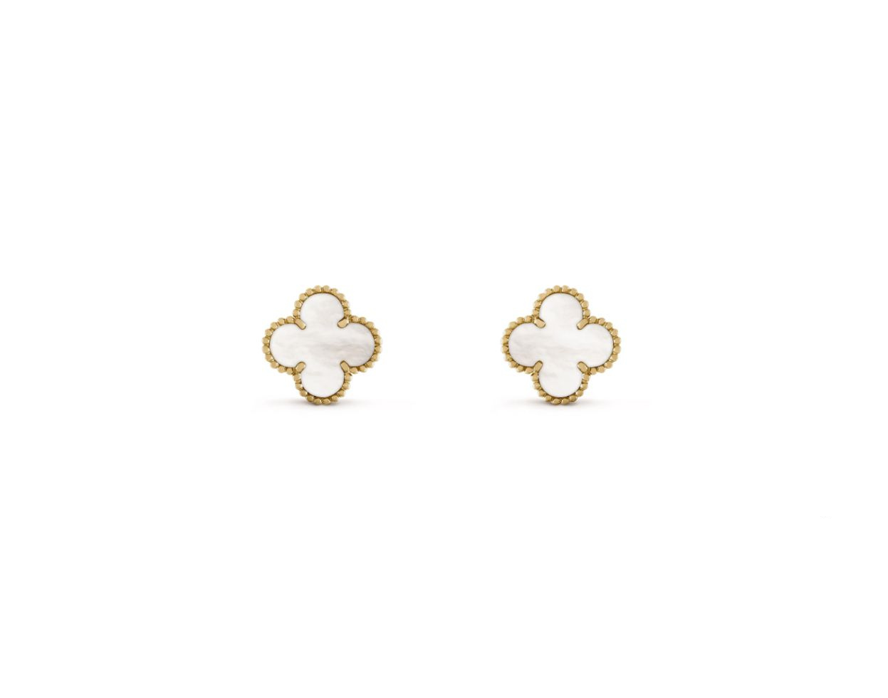 2 V.CA EARRINGS 15mm (18K YELLOW GOLD PLATED)