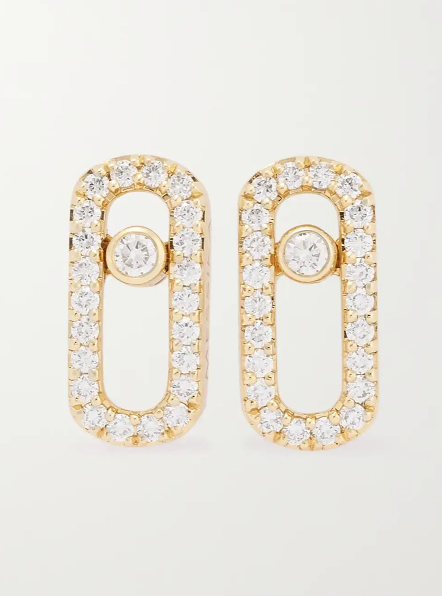 MESSIKA MOVE UNO PAVÉ EARRINGS