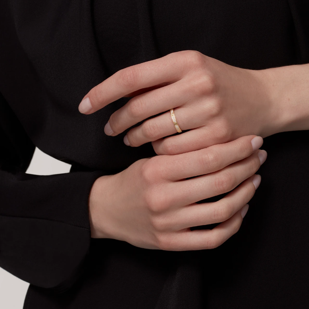 Cartier LOVE ring, mini model, paved