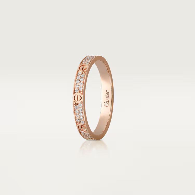 Cartier LOVE ring, mini model, paved