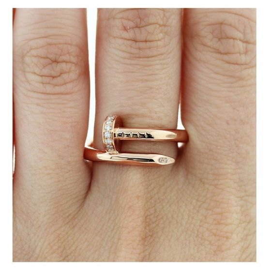 2 CARTIER JUSTE UN CLOU RING with brilliant-cut diamonds