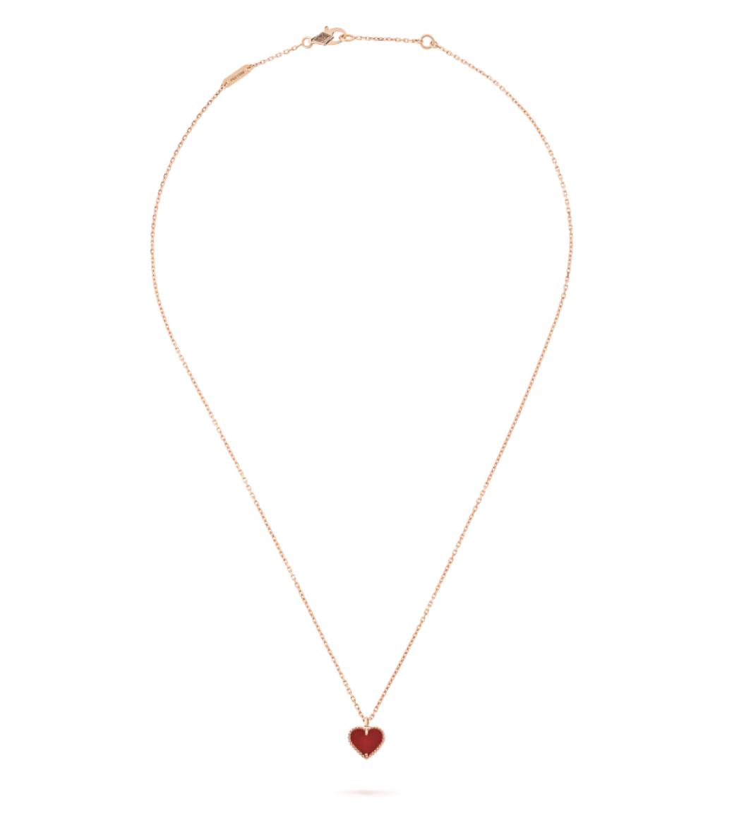 2 V.ANCLEEF SWEET HEARTS PENDANT (18K ROSE GOLD PLATED)