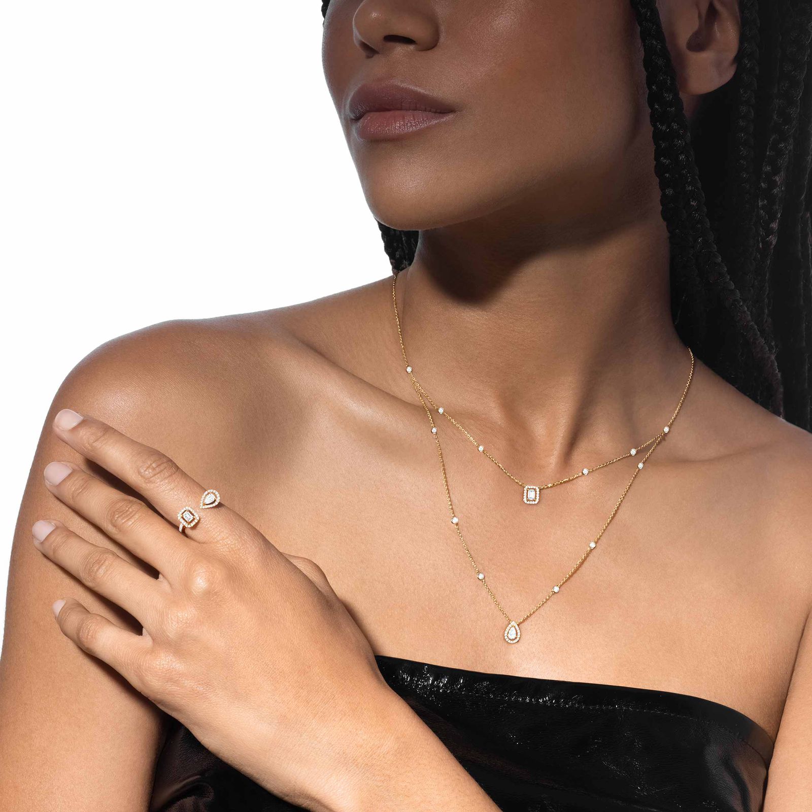 MESSIKA MY TWIN 2 ROWS NECKLACE