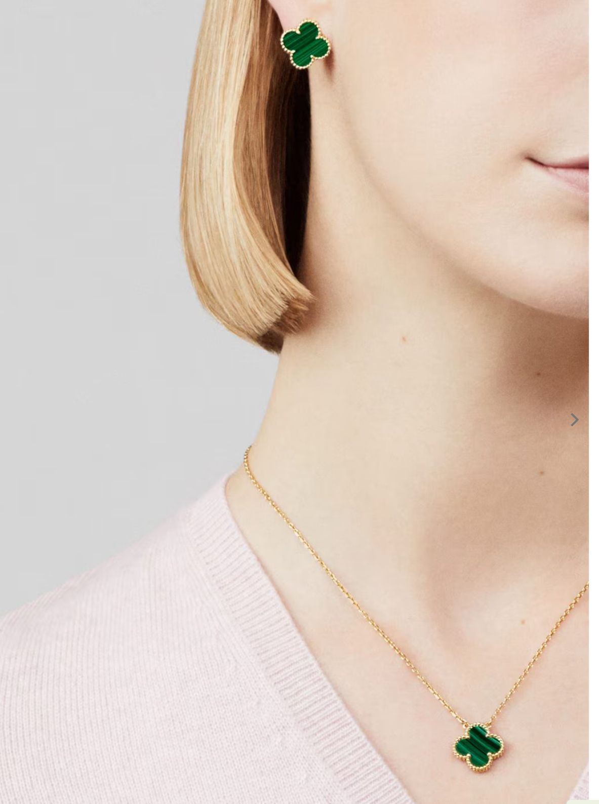 VAN CLEEF NECKLACE SINGLE CLOVER