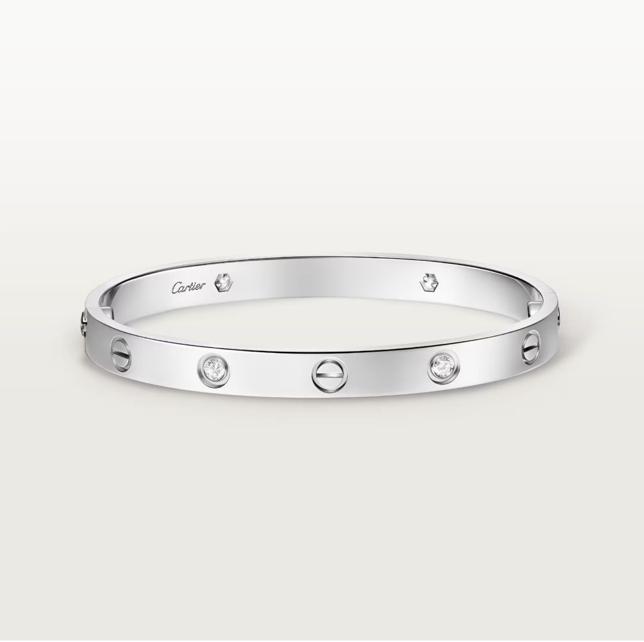 C.ARTIER LOVE BRACELET CLASSIC 4-DIAMOND (18K YELLOW GOLD/ROSE GOLD/WHITE GOLD PLATED)