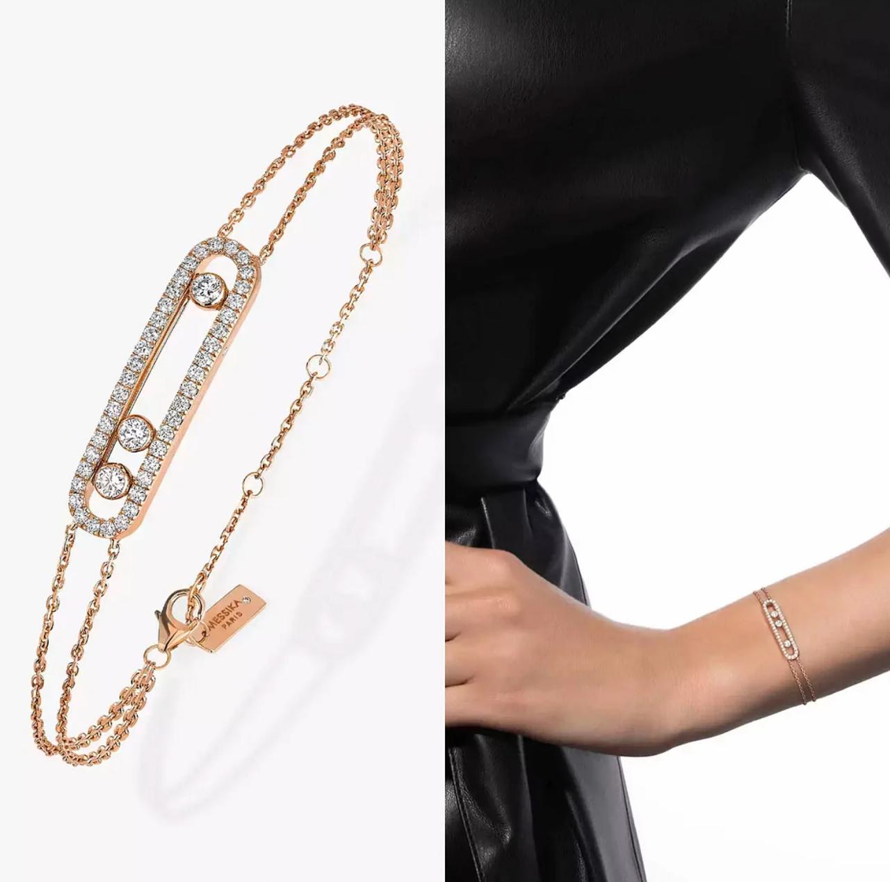 1 M.ESSIKA MOVE CLASSIC DIAMOND BRACELET (YELLOW GOLD/ROSE GOLD/WHITE GOLD PLATED)