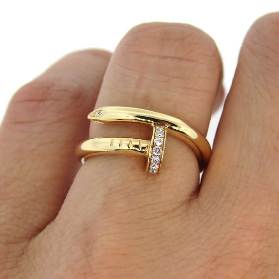 2 CARTIER JUSTE UN CLOU RING with brilliant-cut diamonds