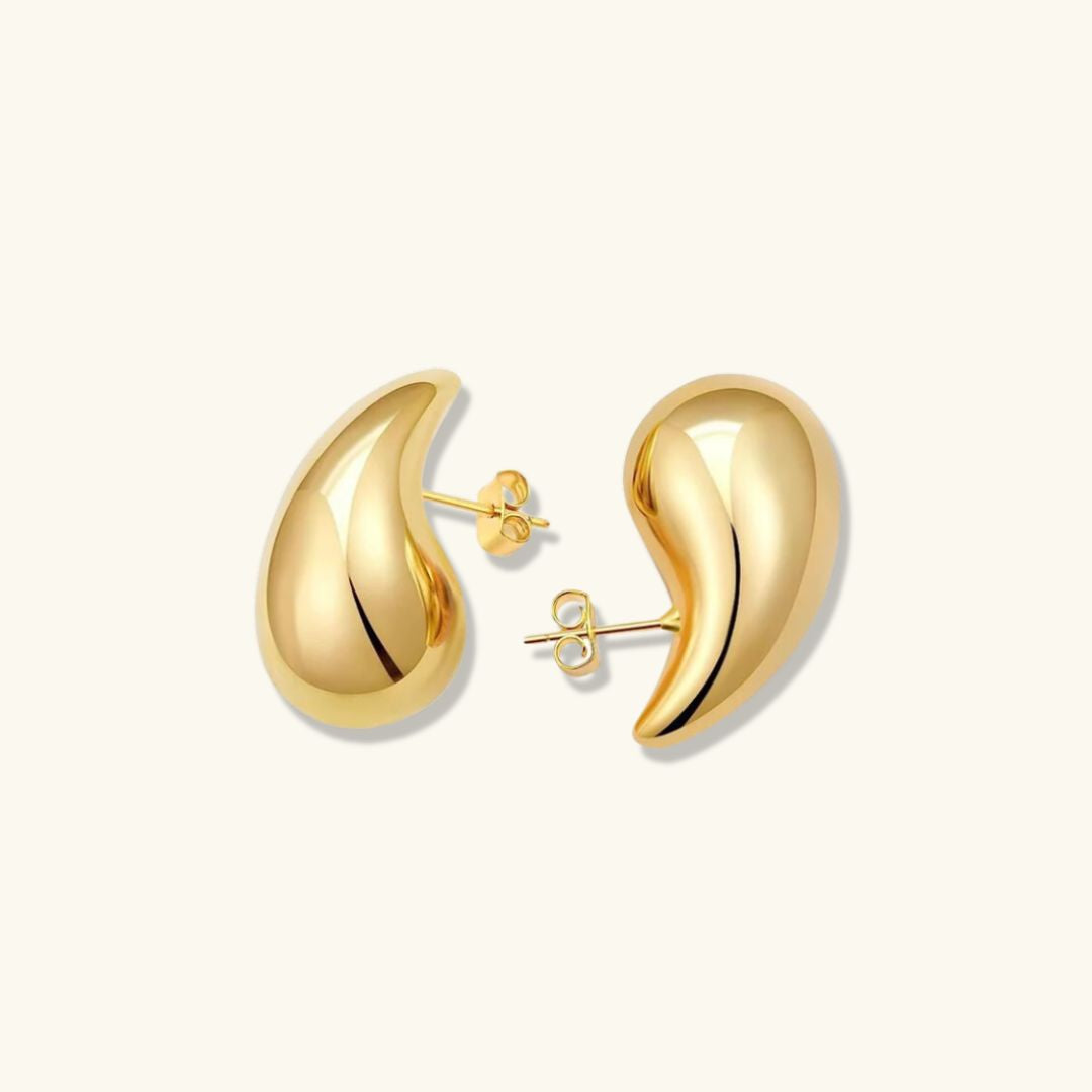 SANDRA TEARDROP GOLD EARRINGS