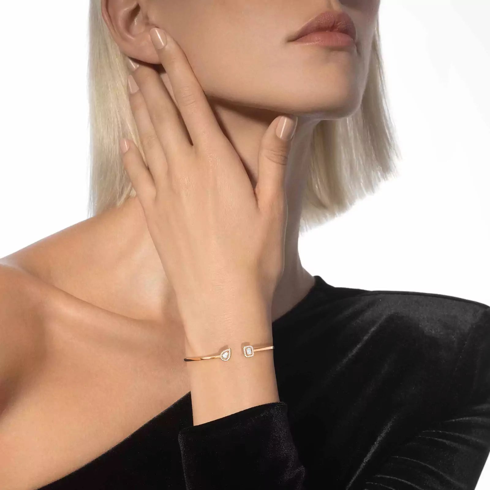 MESSIKA MY TWIN & MOI THIN BANGLE BRACELET