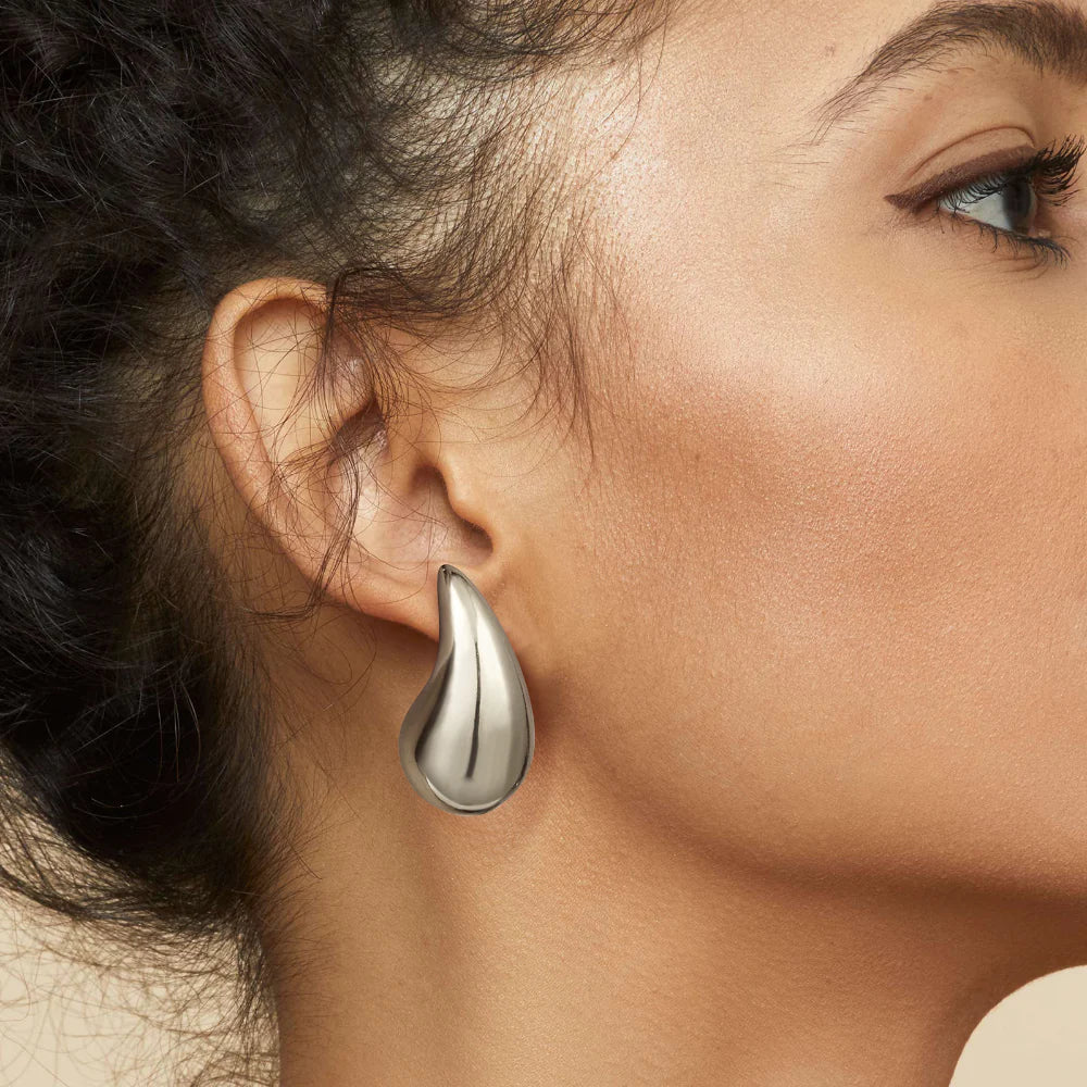 SANDRA TEARDROP GOLD EARRINGS